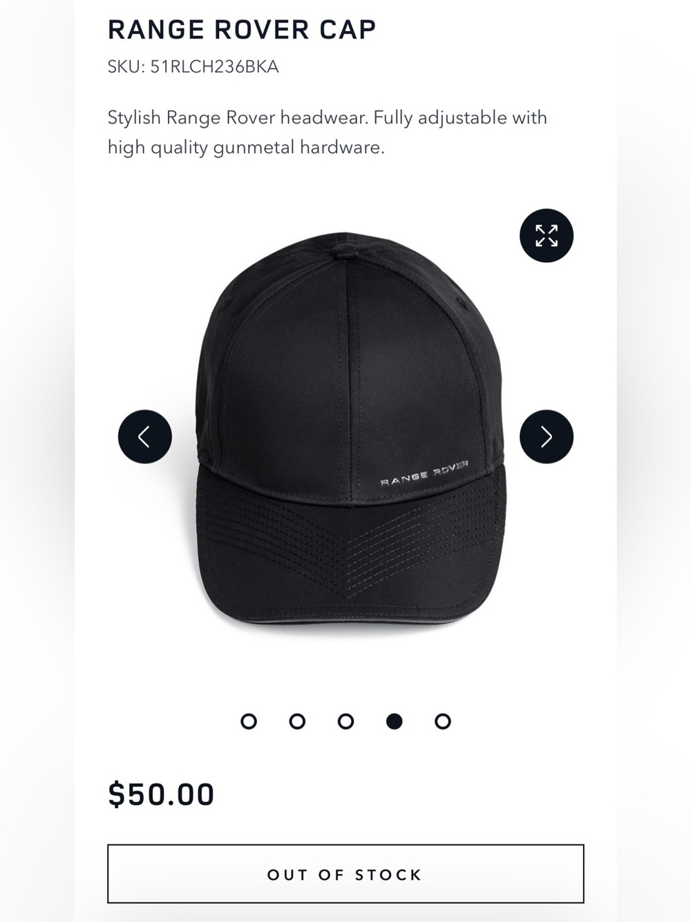 Range Rover Cap - Picture 2 of 5